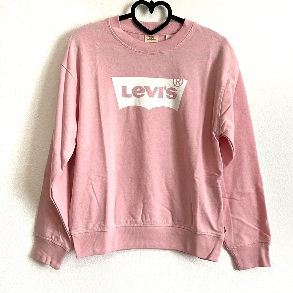 Levi’s Pink Women’s Graphic Relaxed Fit Sweatshirt Size XS